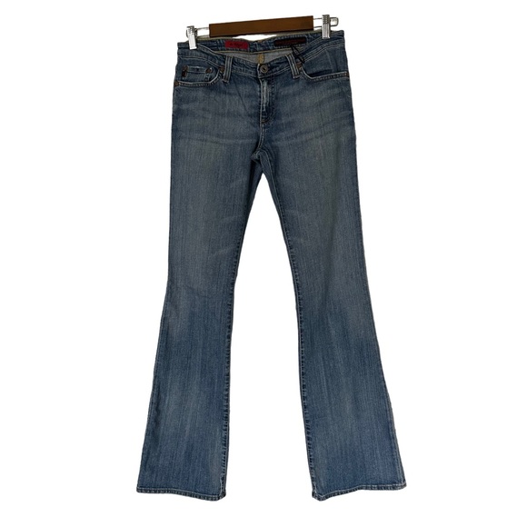 AG Adriano Goldschmied Womens The Angel Boot Cut Jeans 27 R‎ Blue Stretch Denim - Picture 1 of 5